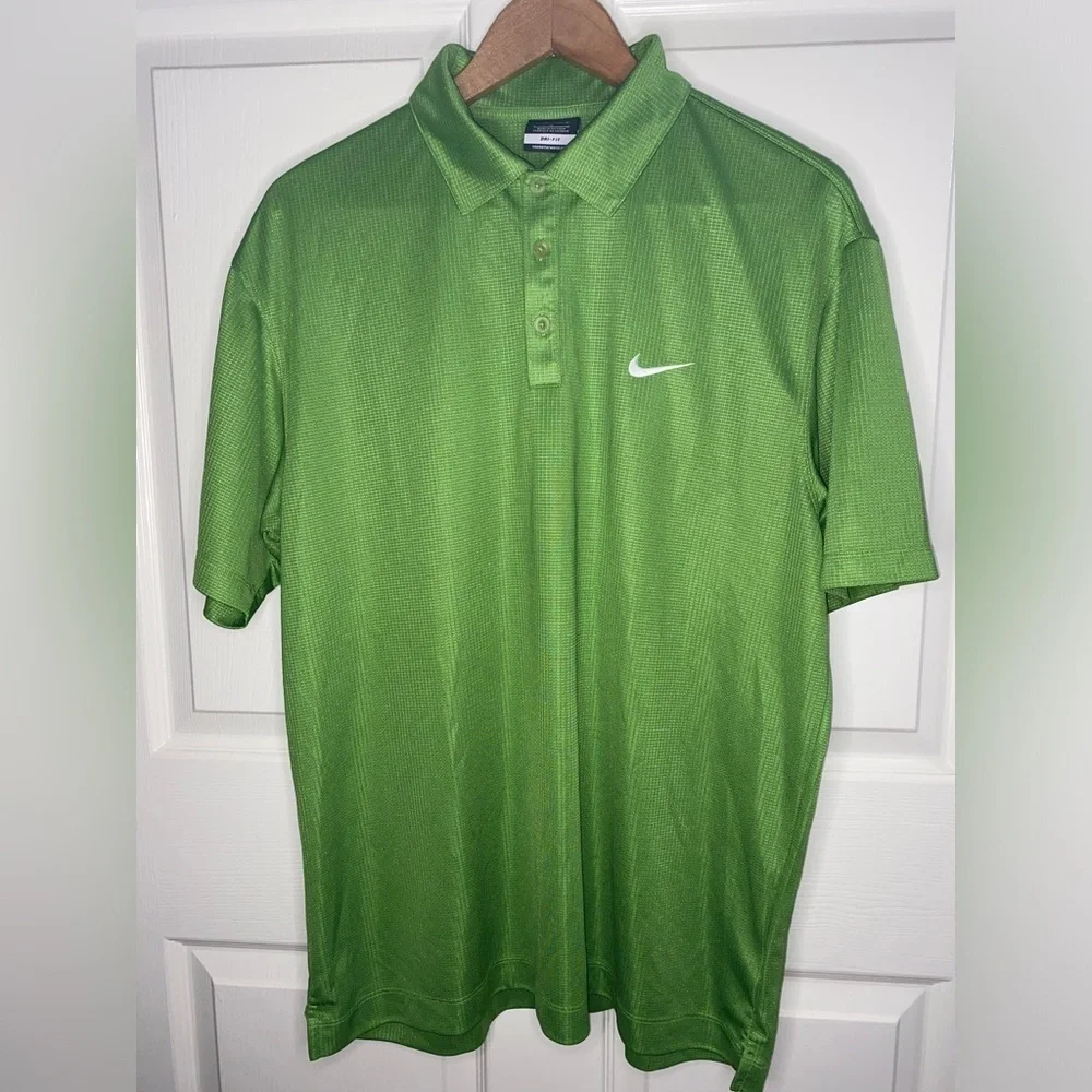Nike Golf Athletic Polo Shirt, Rich Green, Men’s Size L, DRI-FIT